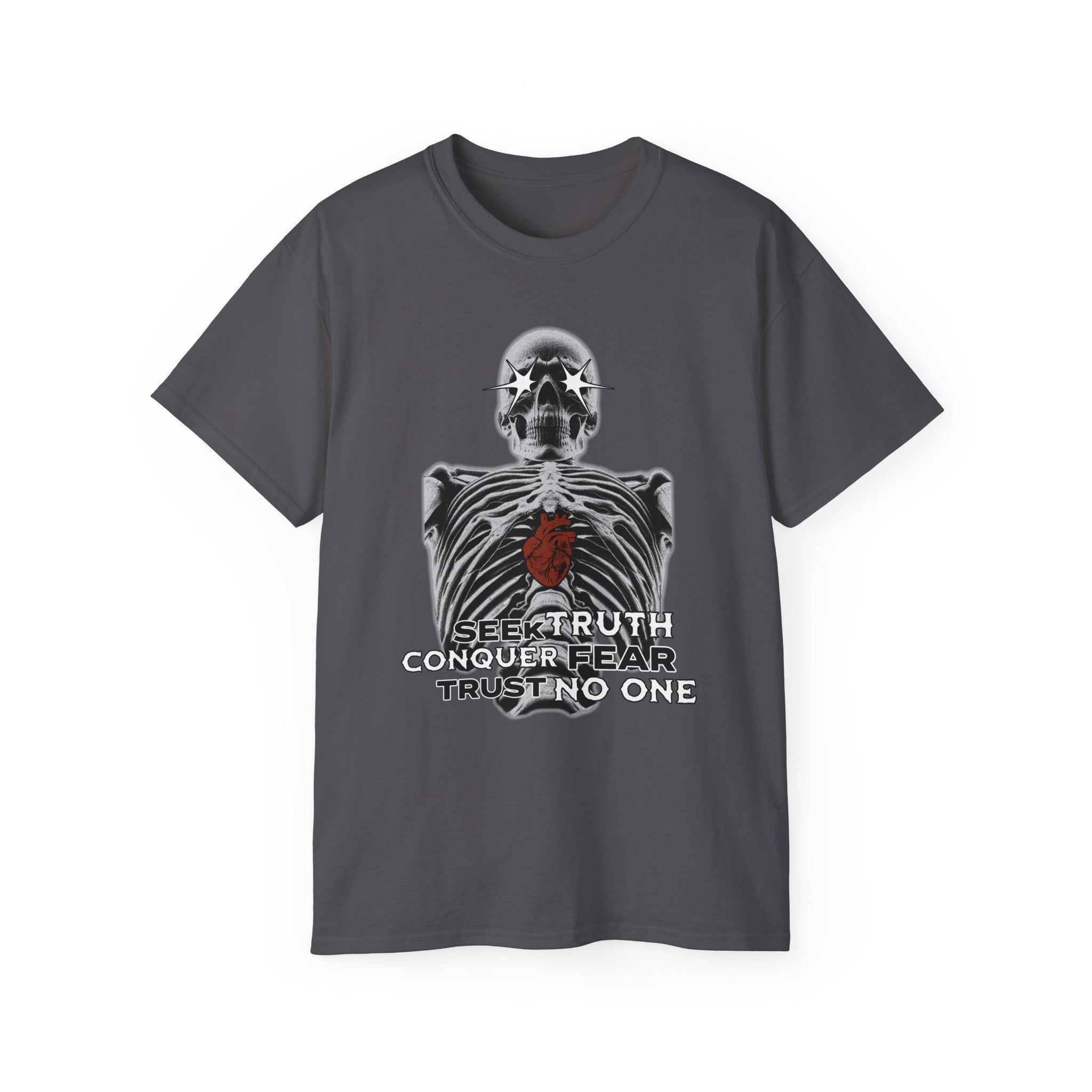 Exposed Heart - Unisex Cotton Tee (Front) - Damned Threads
